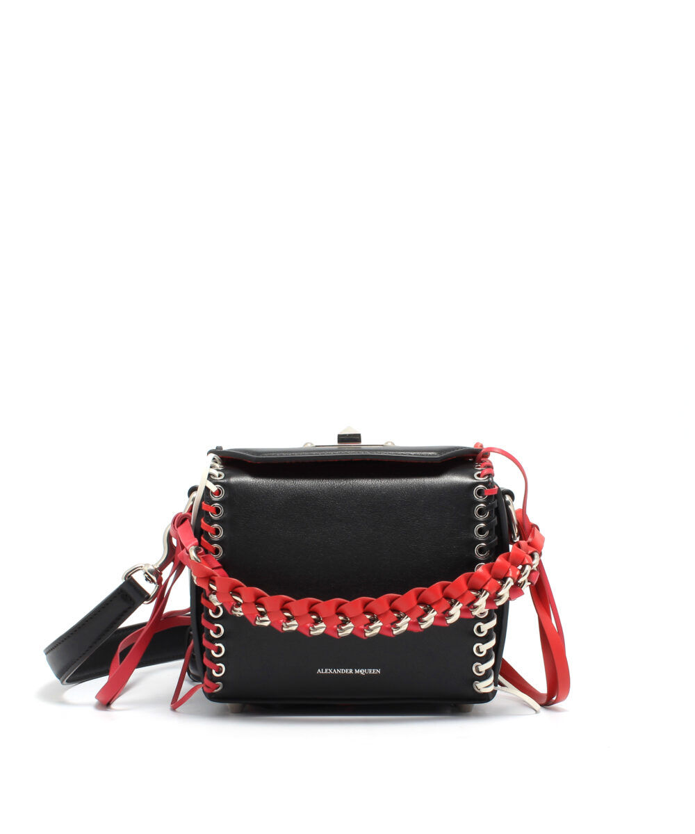 Alexander McQueen-Box-Bag-16-Laces-Multicolor-Designerväska Rea