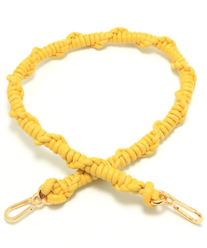 Loewe-Braided-Shoulder-Strap-Yellow-32599BR43-8100-Front