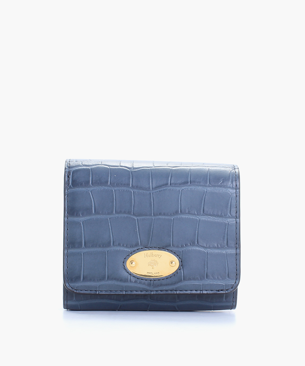 blå mulberry plånbok rea sale